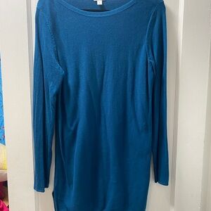 J. Jill Blue Knit Top Tall M